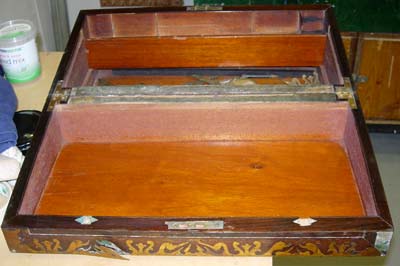 Original inside of box with secret compartment assembled
