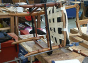 Chair in clamps