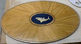 The tray being polished before the gallery is added